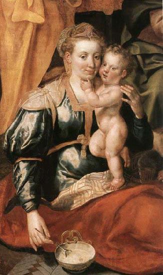 VOS, Marten de The Family of St Anne Norge oil painting art